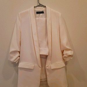 White Zara Suit